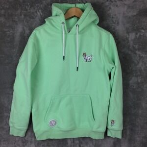 GOAT USA Hoodie‎ Mens Medium Sweater Long Sleeve Green Heavyweight MARKS